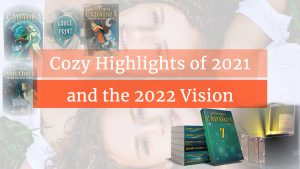 twins facing different directions. Text: Cozy Highlights of 2021, and the 2022 Vision