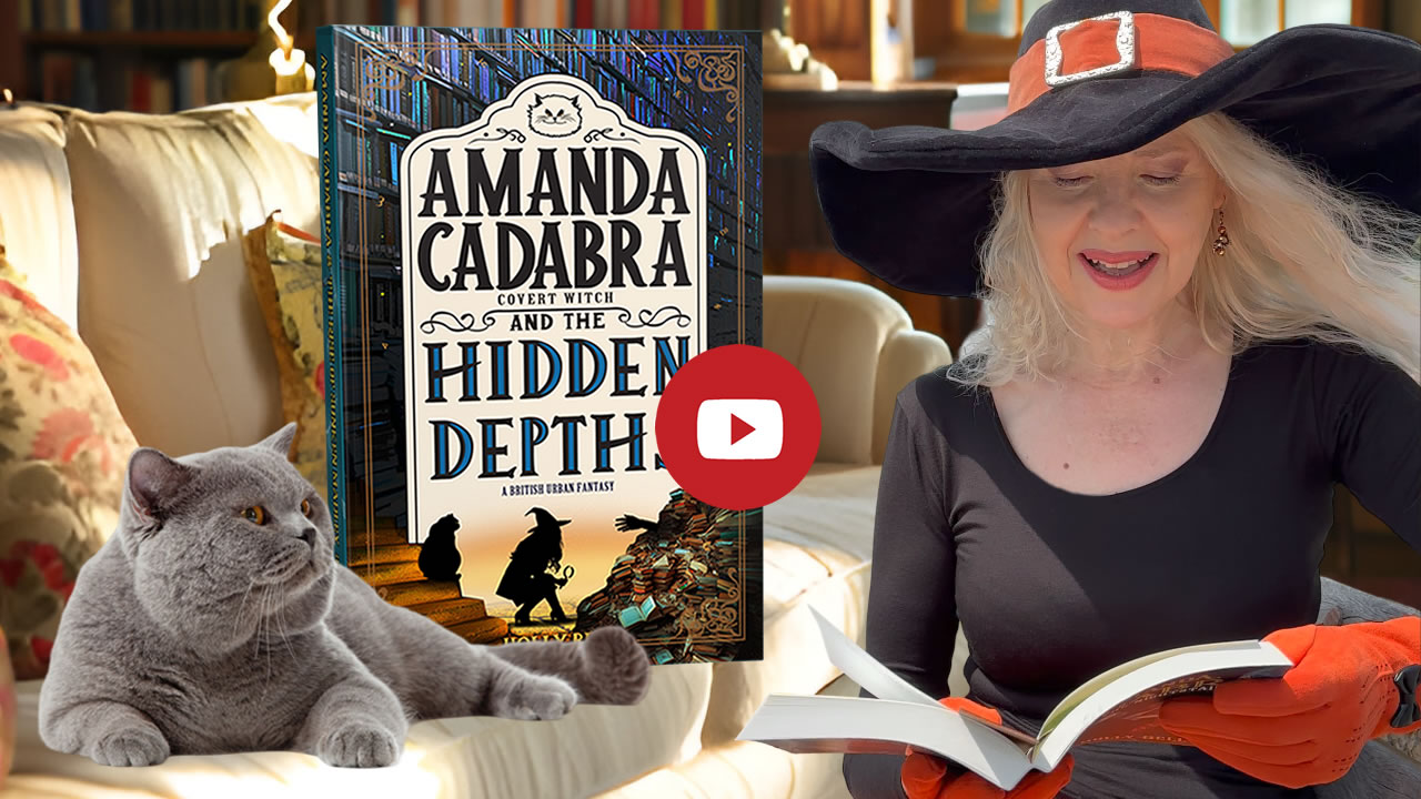 Click to go to video of Holly Bell reading Chapter 1 of Amanda Cadabra and The Hidden Depths