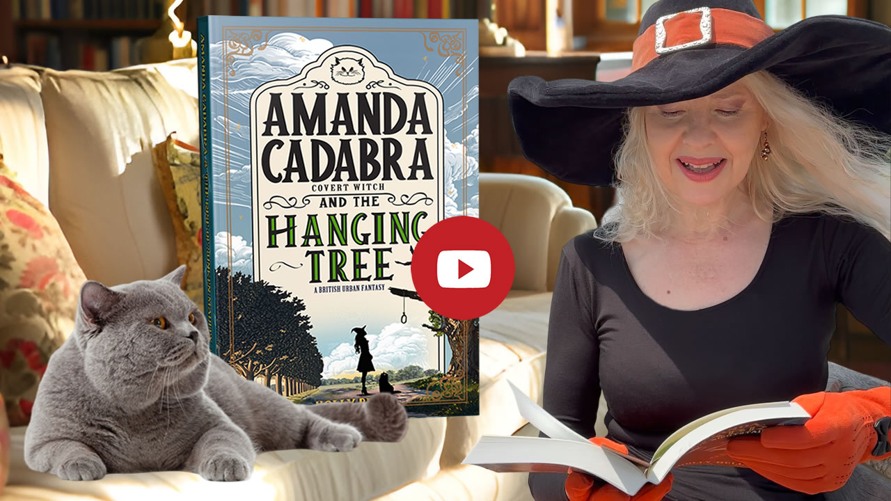 Click to go to video of Holly Bell reading Chapter 1 of Amanda Cadabra and The Hanging Tree