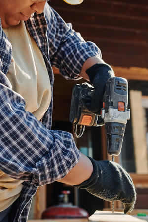 Builder operating drill